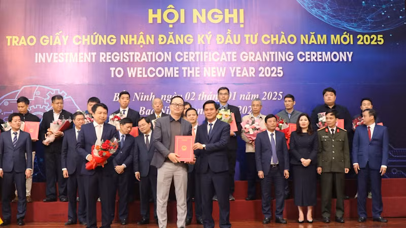 Năm 2024, Bắc Ninh dẫn đầu cả nước về thu hút vốn đầu tư nước ngoài. Năm 2024, Bắc Ninh dẫn đầu cả nước về thu hút vốn đầu tư nước ngoài.