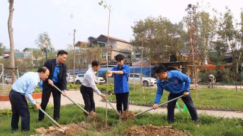 Chung tay trồng cây xanh Vì một Bắc Ninh xanh. Chung tay trồng cây xanh Vì một Bắc Ninh xanh.