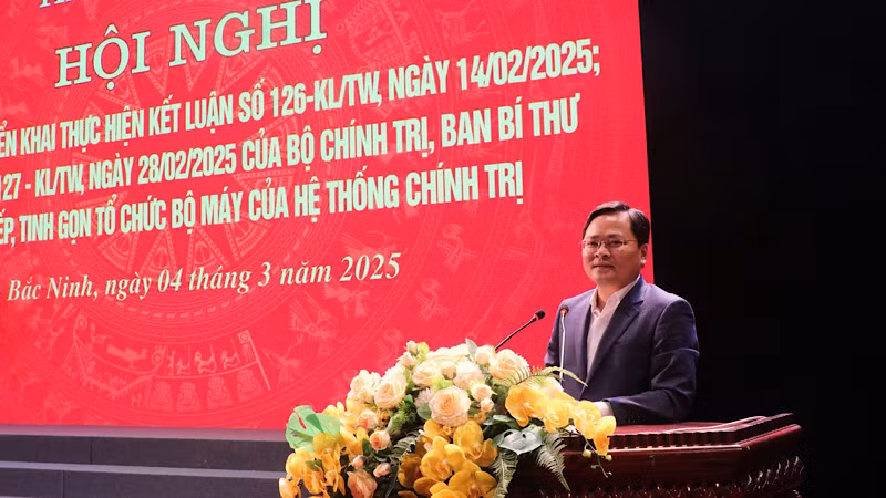 Đồng chí Nguyễn Anh Tuấn, Bí thư Tỉnh ủy Bắc Ninh, phát biểu chỉ đạo. Đồng chí Nguyễn Anh Tuấn, Bí thư Tỉnh ủy Bắc Ninh, phát biểu chỉ đạo.