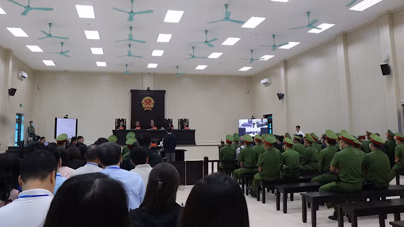 Toàn cảnh phiên tòa. Toàn cảnh phiên tòa.
