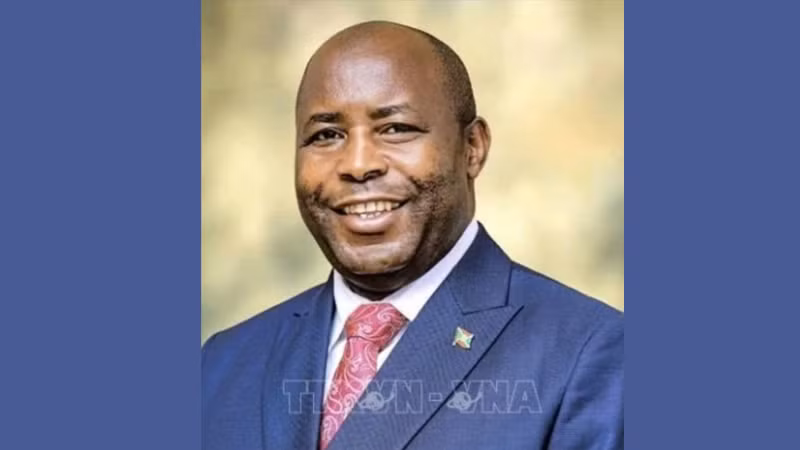 Tổng thống nước Cộng hòa Burundi Evariste Ndayishimiye. Ảnh: TTXVN 