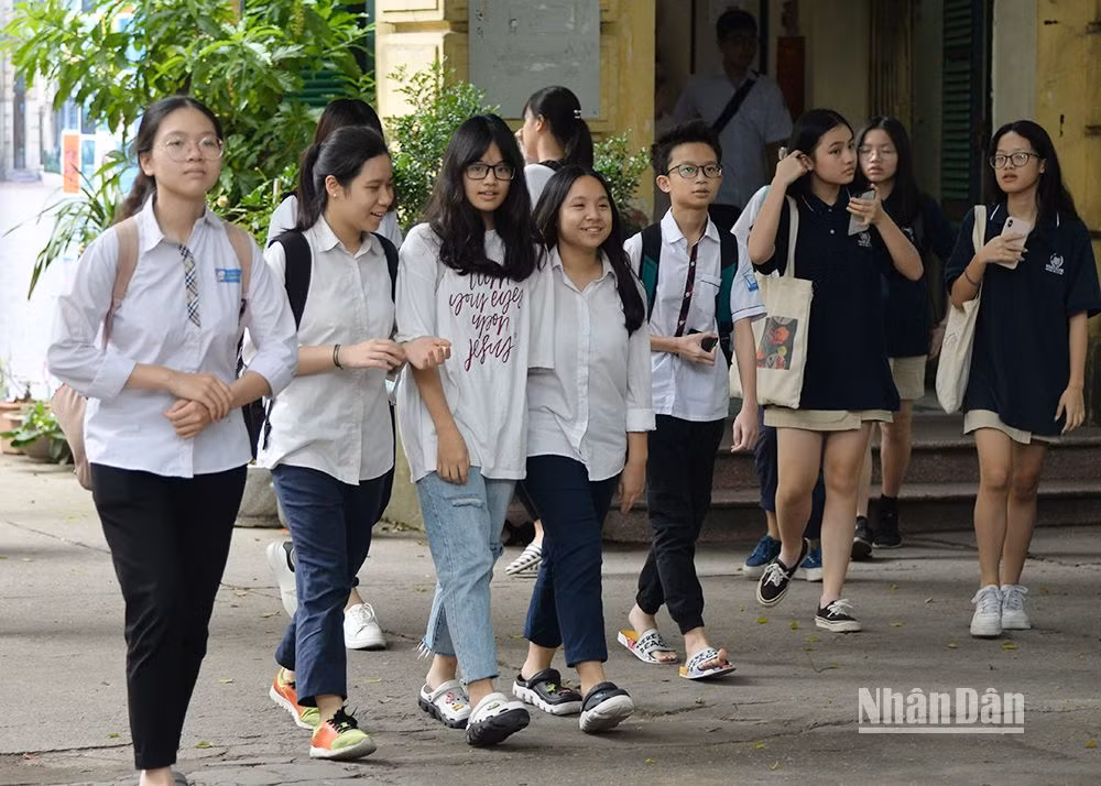 Học sinh Hà Nội (Ảnh: THUỶ NGUYÊN)