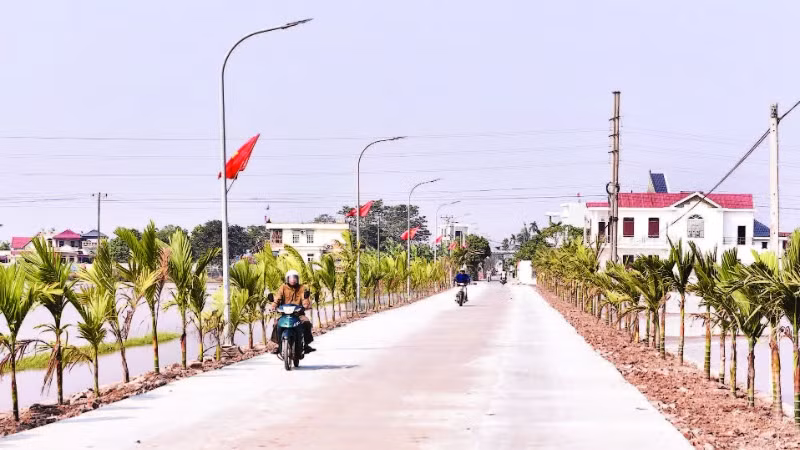 Hạ tầng nông thôn hiện đại, khang trang là niềm tự hào của huyện nông thôn mới nâng cao Xuân Trường.