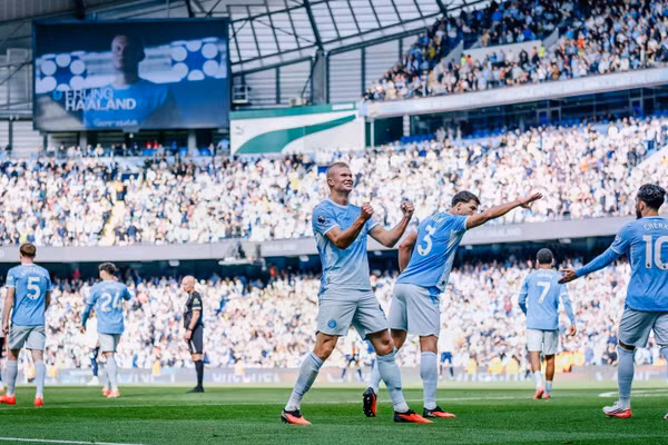 Man City thắng liên tiếp 5 vòng đầu tiên của Ngoại hạng Anh. (Ảnh: MCFC)