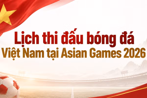 [Infographic] Lịch thi đấu bóng đá Việt Nam tại Asian Games 2026