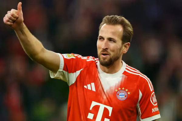 Harry Kane thi đấu thăng hoa dưới màu áo Bayern Munich. (Ảnh: Bavarian Football Works)