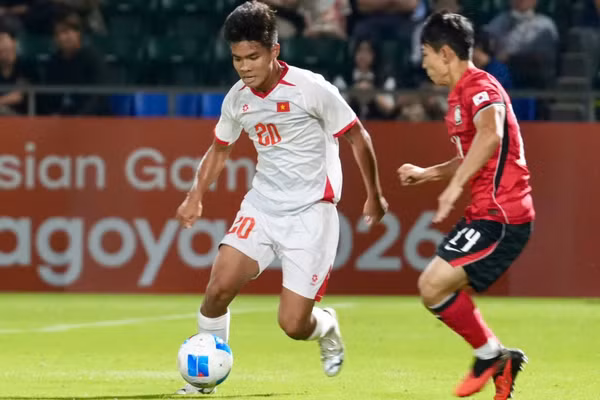 U23 Việt Nam không thể vượt qua đối thủ mạnh là U23 Hàn Quốc. (Ảnh: VFF)