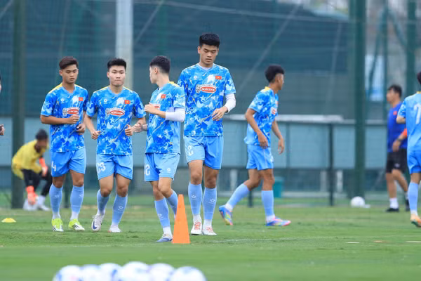 Các tuyển thủ U23 Việt Nam tập luyện hướng tới giải đấu quan trọng. (Ảnh: VFF)