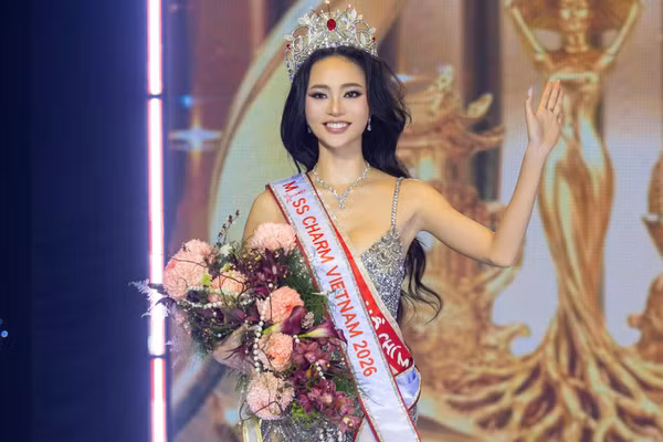 Nguyễn Ngọc Trà My đăng quang Miss Charm Vietnam 2026. (Ảnh: Ban tổ chức cung cấp)