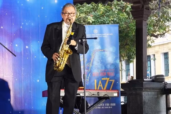 Nghệ sĩ saxophone Quyền Văn Minh là Đại sứ thương hiệu Hanoi Jazztival 2026. (Ảnh: Nhân vật cung cấp)