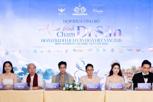 Họp báo công bố Cuộc thi Hoa hậu Du lịch Văn hóa Việt Nam 2026. (Ảnh: HUY TRẦN)