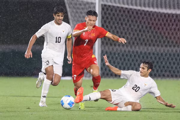 Tạo nhiều cơ hội nhưng không chuyển hóa thành bàn, U23 Việt Nam bị chia điểm đáng tiếc trước U23 Kuwait. (Ảnh: VFF/Hoàng Hồ)
