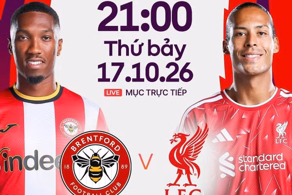 Brentford chạm trán Liverpool. (Ảnh: FPT Play)