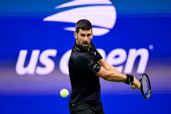 Novak Djokovic thi đấu tại US Open 2026 vừa qua. (Ảnh: US Open)