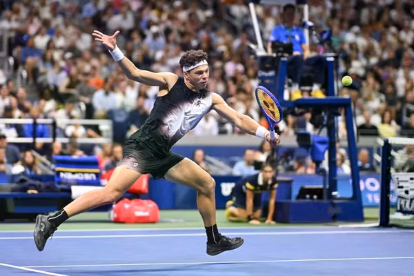 Ben Shelton là tay vợt trẻ sinh năm 2002. (Ảnh: US Open)