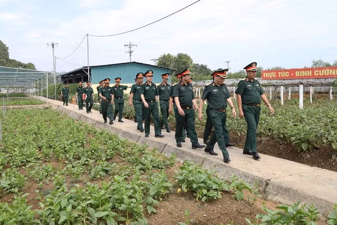 Đoàn công tác kiểm tra công tác quân nhu của Sư đoàn 324, Quân khu 4.