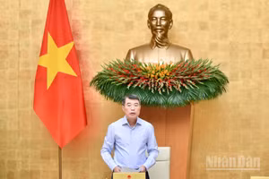 Thủ tướng Chính phủ Lê Minh Hưng chủ trì Phiên họp Chính phủ chuyên đề về xây dựng pháp luật tháng 8/2026. (Ảnh: THANH GIANG)