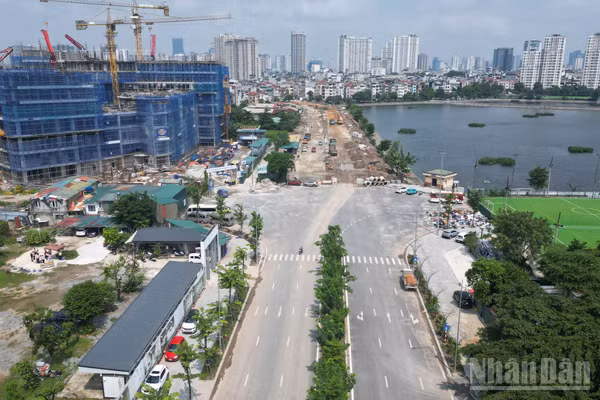 [Ảnh] Toàn cảnh công trường Vành đai 2,5 Hà Nội đặt mục tiêu thông xe kỹ thuật dịp 10/10