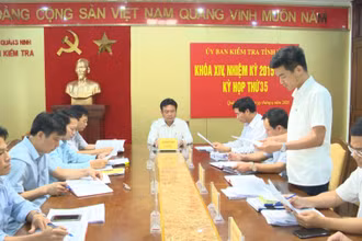 Kỳ họp thứ 35 của UBKT tỉnh ủy Quảng Ninh xem xét kỷ luật ba cán bộ của TP Cẩm Phả.