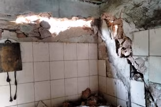 Nhà dân tại xã Hua Păng (Mộc Châu). 