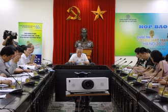 Họp báo công bố thể lệ cuộc thi Giọng hát hay Hà Nội 2020.