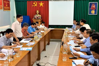 Cục trưởng Cục Y tế Dự phòng (Bộ Y tế), Tiến sĩ Đặng Quang Tấn phát biểu tại buổi làm việc.