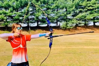 Nữ cung thủ tài năng Đỗ Thị Ánh Nguyệt.