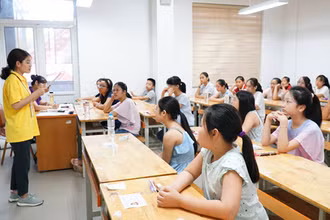 Tại Kỳ thi tuyển sinh vào lớp 6 Trường THCS Ngoại ngữ năm học 2020-2021 (Ảnh: UMS)