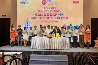 Lễ ký kết hợp tác tổ chức Giải xe đạp VTV Cúp Tôn Hoa Sen 2020 - lần thứ 5.