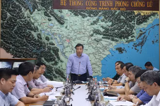 Phó trưởng Ban Chỉ đạo TƯ PCTT Trần Quang Hoài chủ trì cuộc họp.