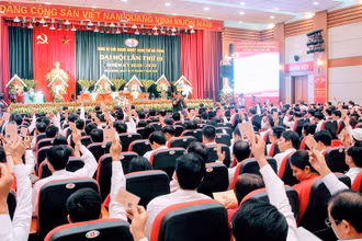 Quang cảnh Đại hội Đảng bộ Khối Doanh nghiệp TP Hải Phòng lần thứ III.