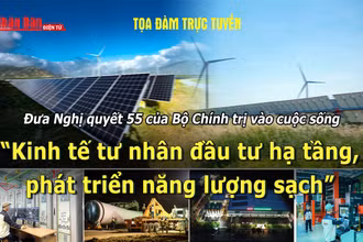 Tọa đàm trực tuyến “Kinh tế tư nhân đầu tư hạ tầng, phát triển năng lượng sạch”