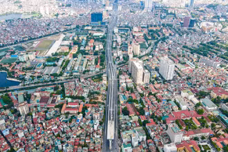 Toàn cảnh đoạn đường vành đai 2 trên cao “giải cứu điểm đen giao thông” Hà Nội