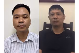 Hai đối tượng vừa bị khởi tố vì liên quan đến vụ án xảy ra tại Công ty Nhật Cường.