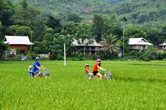 Khách du lịch trong và ngoài nước rất thích thú với mô hình tham quan, lưu trú tại Homestay Bản Lác, Mai Châu, Hòa Bình.