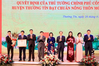 Huyện Thường Tín đạt chuẩn nông thôn mới