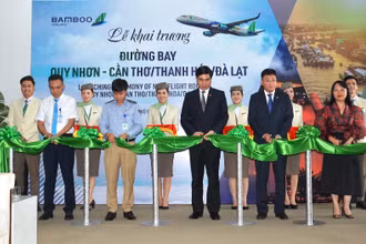 Lễ khai trương đường bay Quy Nhơn - Cần Thơ/Thanh Hóa/Đà Lạt .
