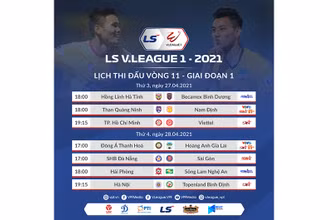 Lịch thi đấu bóng đá.