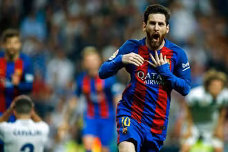 Lionel Messi đang nắm giữ kỷ lục 26 bàn vào lưới Real. (Ảnh: Getty Images)