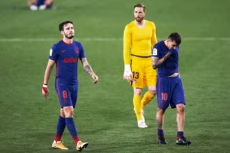 Atletico trở lại ngôi đầu song vẫn còn rất nhiều vấn đề cần phải giải quyết đối với thầy trò HLV Diego Simeone. (Ảnh: Getty Images)