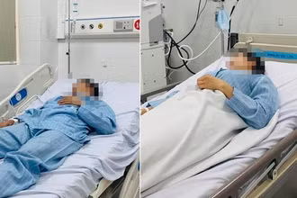 Hai vợ chồng bệnh nhân vẫn đang điều trị sức khỏe. 