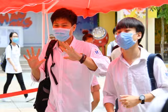Thí sinh Kỳ thi 2020. Ảnh THUỶ NGUYÊN