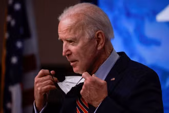 Tổng thống Mỹ Joe Biden tại Nhà trắng ngày 21-4. Ảnh: Reuters.