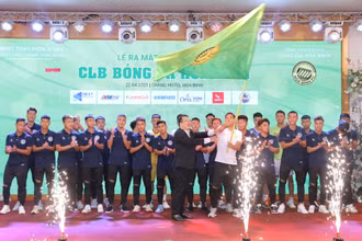 CLB Hòa Bình có trận thi đấu chính thức đầu tiên vào ngày 4-5. (Ảnh: VFF)