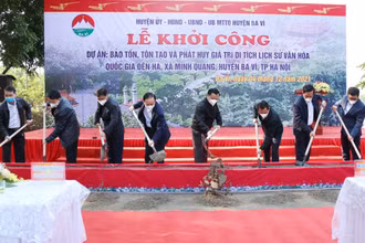 Lễ khởi công dự án bảo tồn, tôn tạo di tích cấp quốc gia đền Hạ.