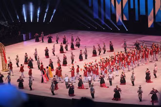 Lễ khai mạc SEA Games 30 diễn ra trên sân vận động Philippines Arena. (Ảnh: B.L)
