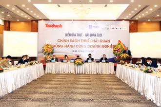 Diễn đàn Thuế - Hải quan 2021 với chủ đề “Chính sách thuế - hải quan đồng hành cùng doanh nghiệp”.