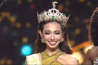 Nguyễn Thúc Thùy Tiên đăng quang ngôi Hoa hậu. (Ảnh chụp màn hình)