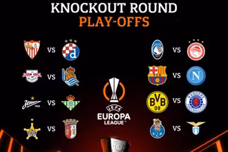 Kết quả bốc thăm play-off Europa League. (Ảnh: UEFA)