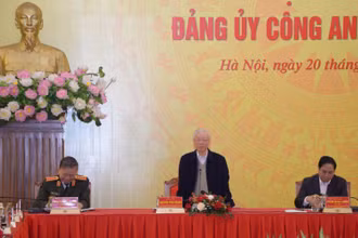 Tổng Bí thư Nguyễn Phú Trọng phát biểu ý kiến chỉ đạo tại Hội nghị Đảng ủy Công an Trung ương, ngày 20/12.